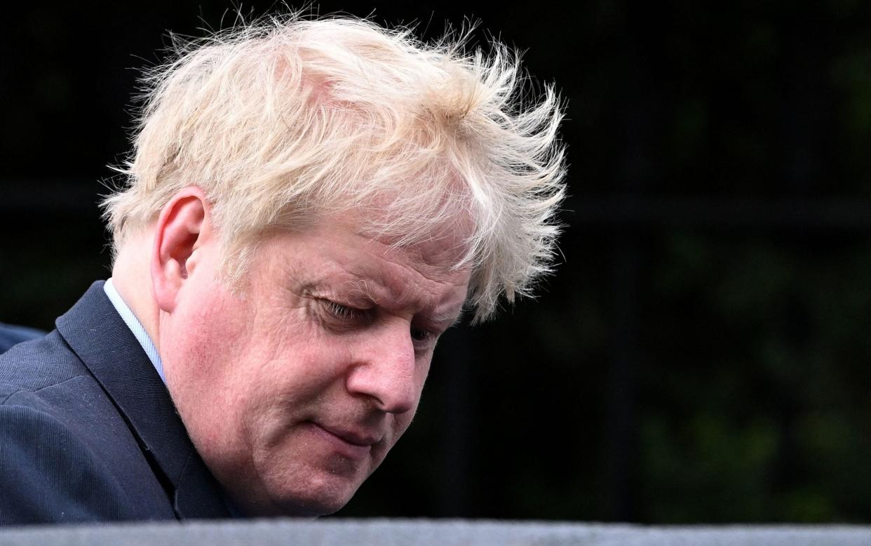 Boris Johnson has suggested that he may refuse to accept the partygate verdict - JUSTIN TALLIS/AFP