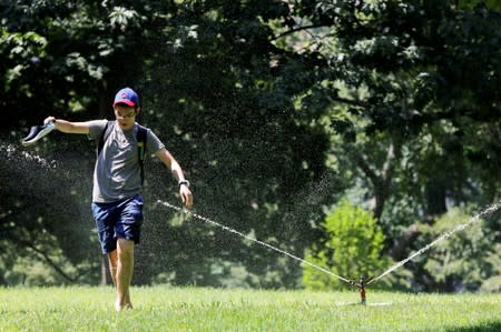 As a heatwave continued to affect the region in New York