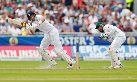 England's Joe Root in action. England v Pakistan - Second Test - Emirates Old Trafford - 23/7/16. Action Images via Reuters / Jason Cairnduff Livepic