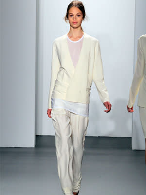 â€œIt is all about layering your white pieces during the winter,â€ says Francisco Costa.