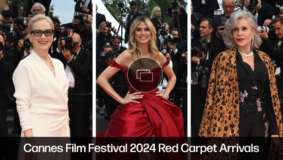 Cannes Film Festival, red carpet, Meryl Streep, Heidi Klum, Jane Fonda