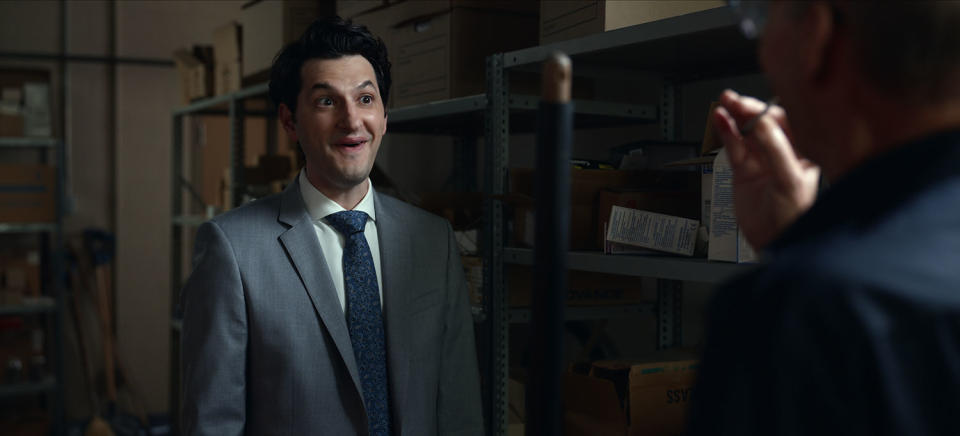 Space Force. Ben Schwartz as F. Tony Scarapiducci in episode 207 of Space Force. (Netflix)
