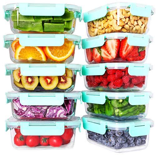 16) Glass Meal Prep Containers