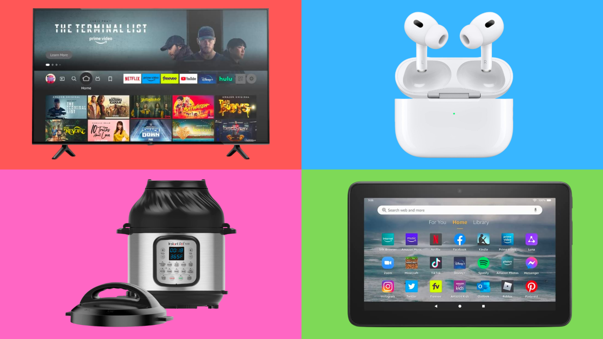 TV, AirPods, Instant Pot, tablet