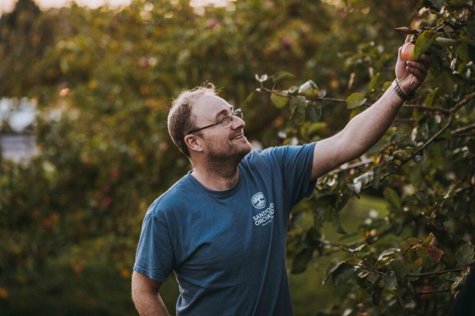 Barny Butterfield never made cider with any other intention than drinking it for himself. Photo: Sandford Orchards