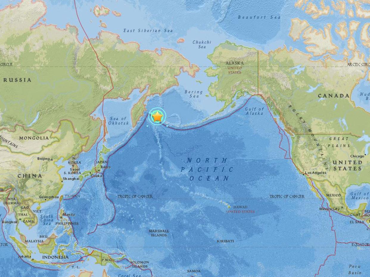The quake's epicentre was west of Attu, the westernmost and largest island in the Near Islands group of Alaska's remote Aleutian Islands: US Geological Survey