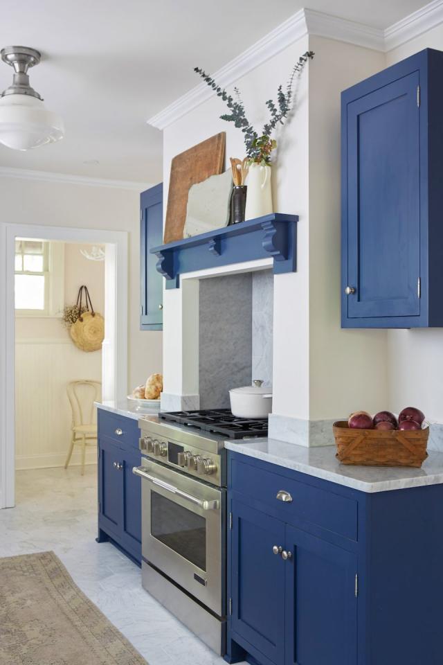 Modern Blue Farmhouse Kitchen - The Perfect Finish Blog by KILZ®