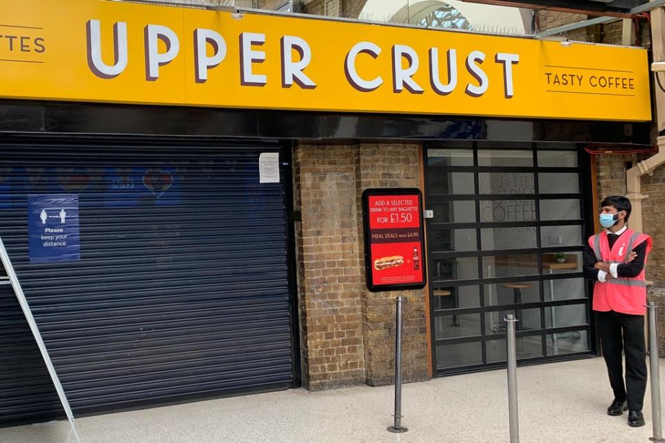 Upper Crust owner SSP has seen an improvement in business since the lockdown restrictions eased. (Aaron Chown / PA) (PA Archive)