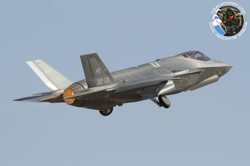 F 35A take off Grosseto Italian