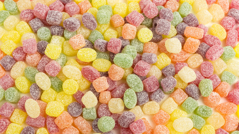 Assorted sour candies