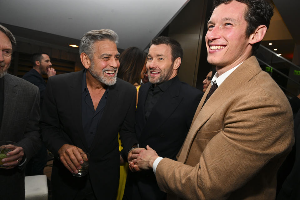 George Clooney, Joel Edgerton and Callum Turner