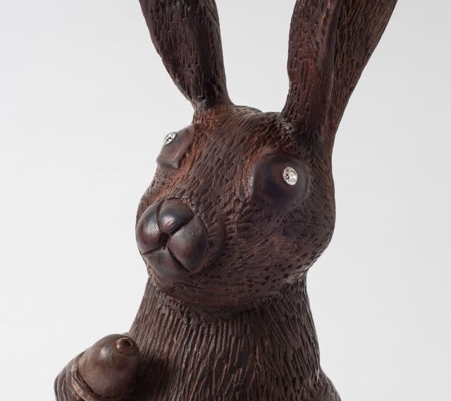 Diamond-studded chocolate easter bunny