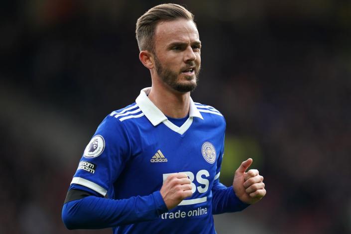 James Maddison is a fitness doubt for Leicester (Nick Potts/PA) (PA Wire)