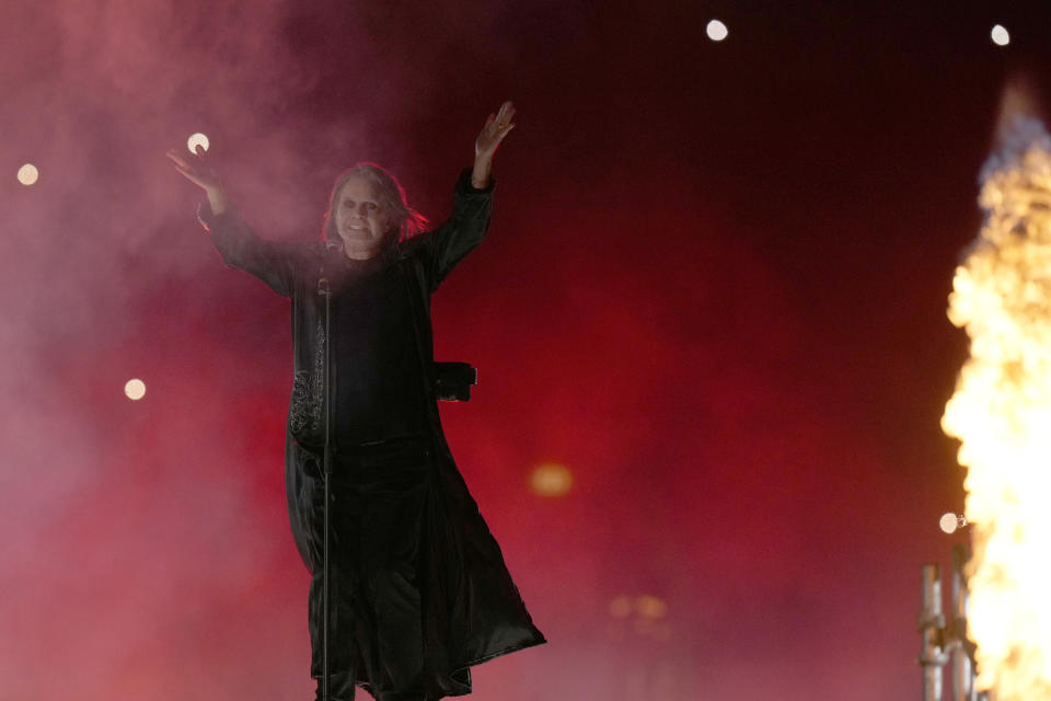 Ozzy Osbourne performs during the Commonwealth Games Closing Ceremony in Birmingham, England, Monday, Aug. 8, 2022. (Photo: AP/Alastair Grant)