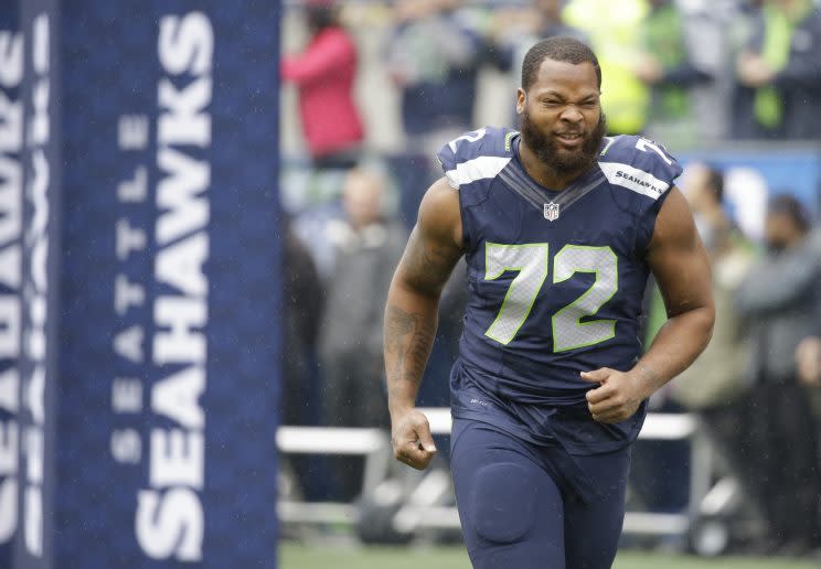 Michael Bennett has agreed to a three-year extension with the Seahawks. (AP)