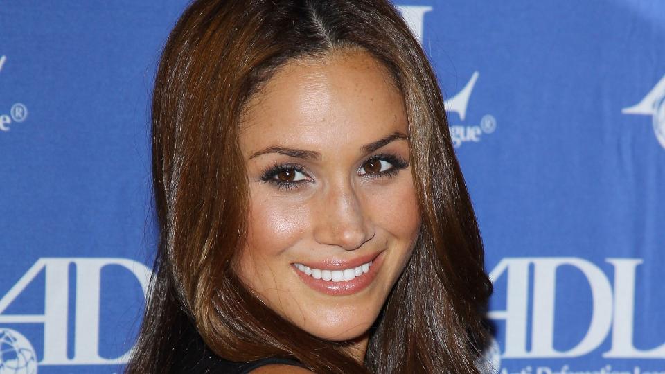 Meghan Markle arrives at the Anti-Defamation League Entertainment Industry Awards dinner