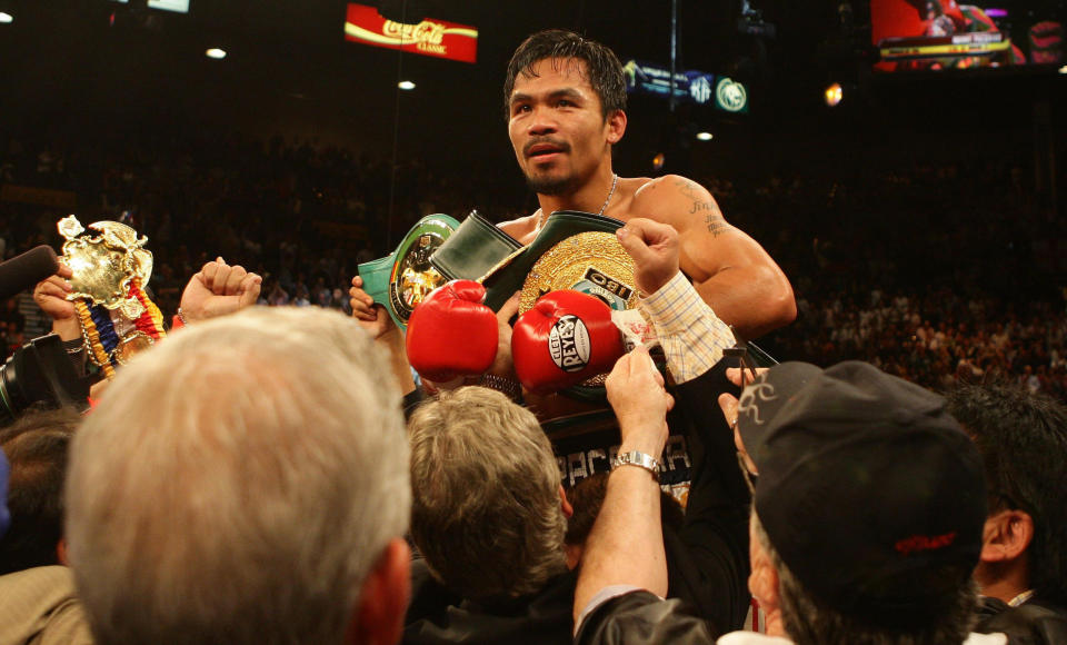 Manny Pacquiao is open to another super-fight with Floyd Mayweather Jr