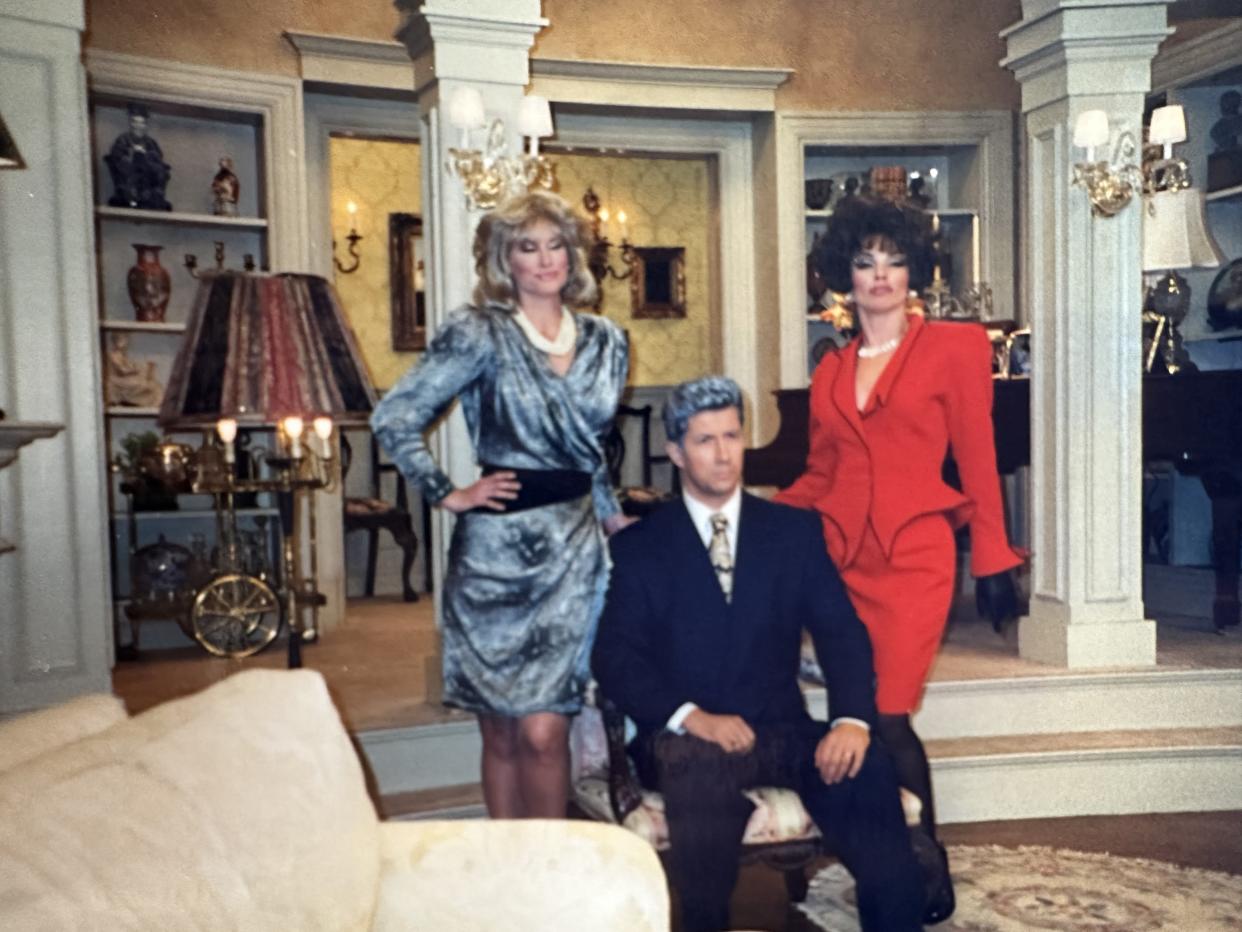 Costars Lauren Lane and Shaugnessy pose with Drescher in an homage to 1930s and '40s fashion, two eras that were particularly inspiration for Cooper. (Terry Gordon) 