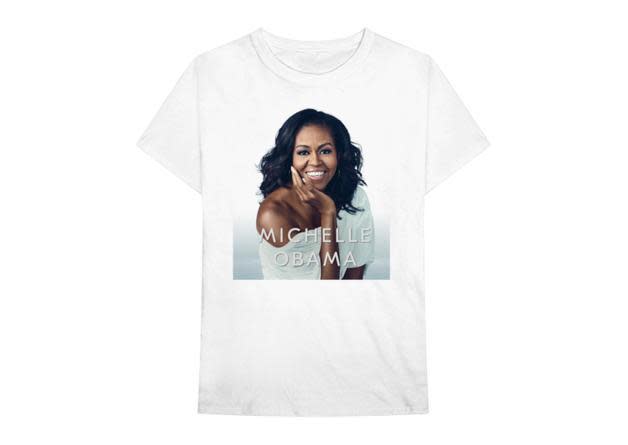 Becoming Book Cover T-shirt, $35 (Michelle Obama Shop )