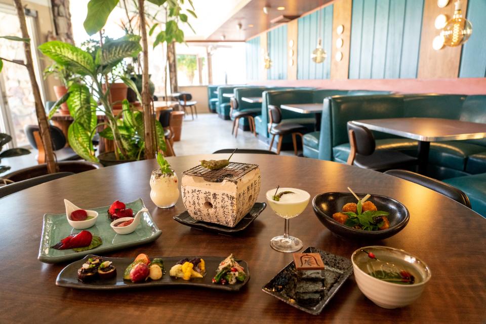 Japanese dishes and cocktails are prepared at Hai Noon inside Sonder The Mariposa in Scottsdale on April 5, 2023.