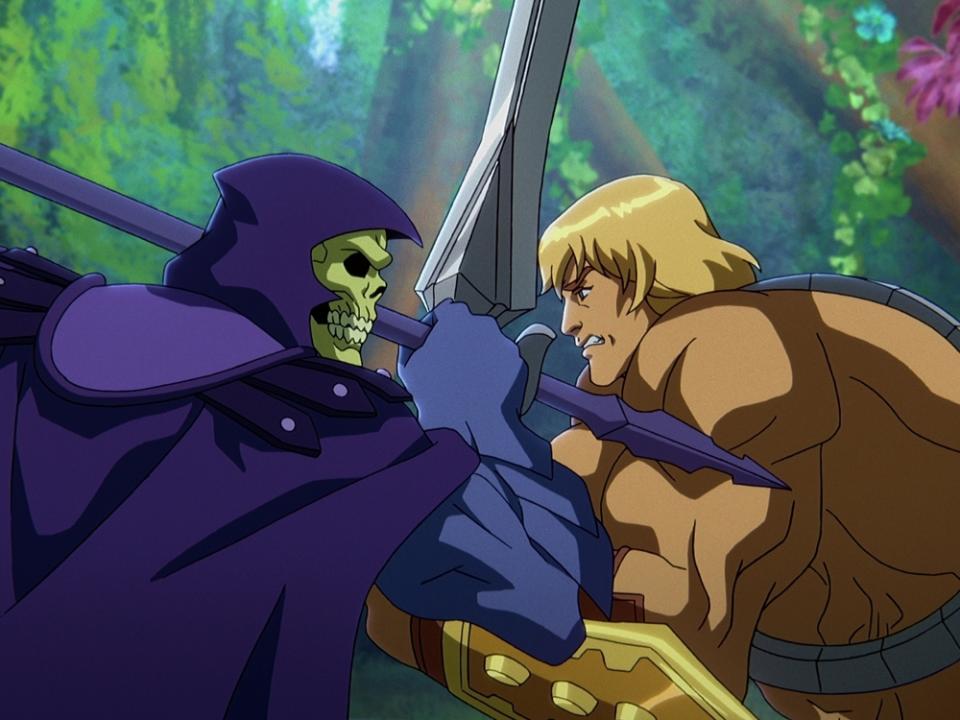 Skeletor und He-Man kämpfen in der neuen Serie "Masters of the Universe: Revelation". (Bild: Netflix)