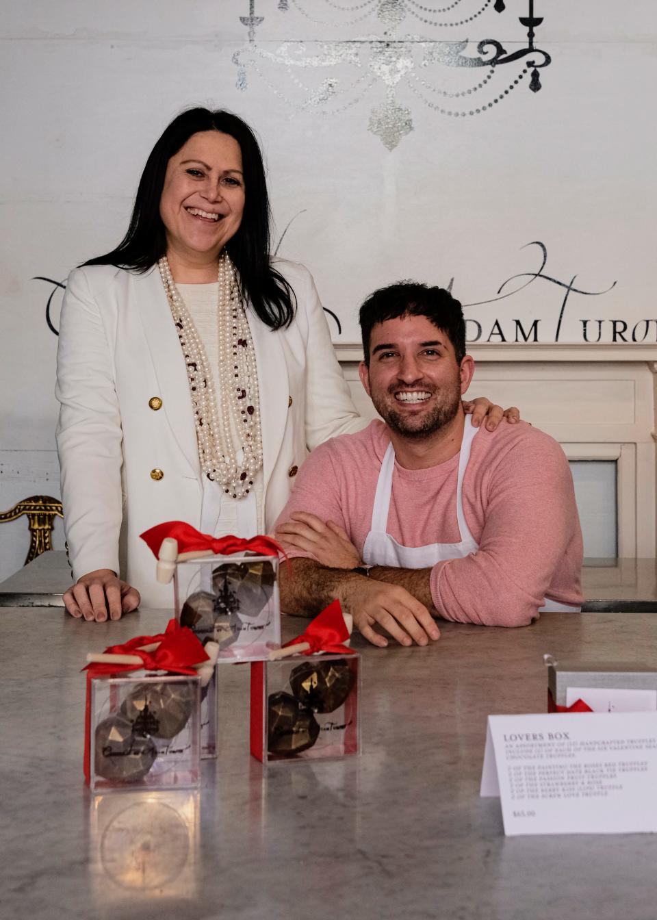 Alexandra Trujillo de Taylor and Adam Turoni founders of Chocolat by Adam Turoni.