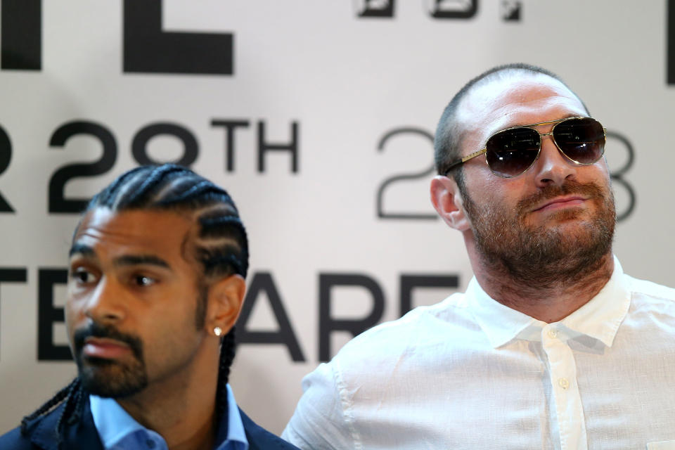 He’s got a chance: But Betfair’s David Haye says it will take a huge fight from Tyson Fury on Saturday