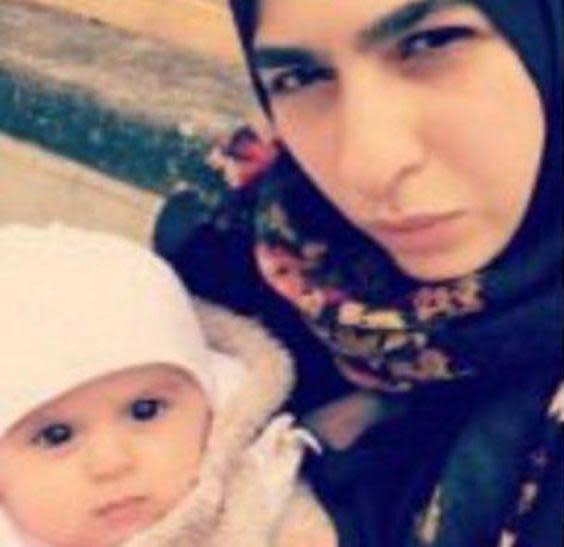 Victim: Farah Hamdan, 31, pictured with her baby daughter