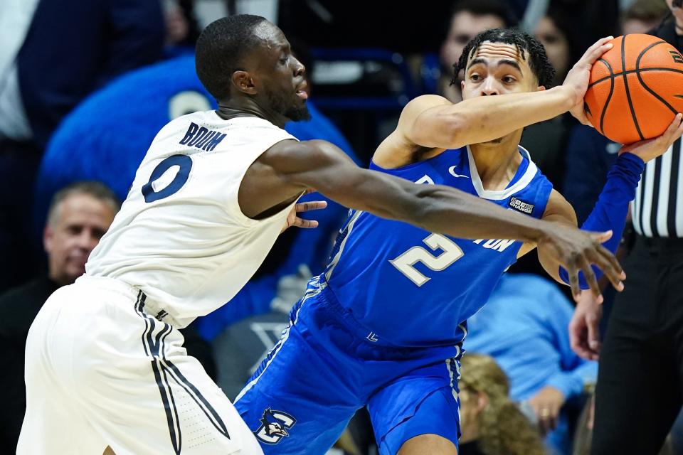 Creighton guard Ryan Nembhard averages 11.5 points per game and teamed with fellow guard Trey Alexander for 33 points in the teams' first meeting.