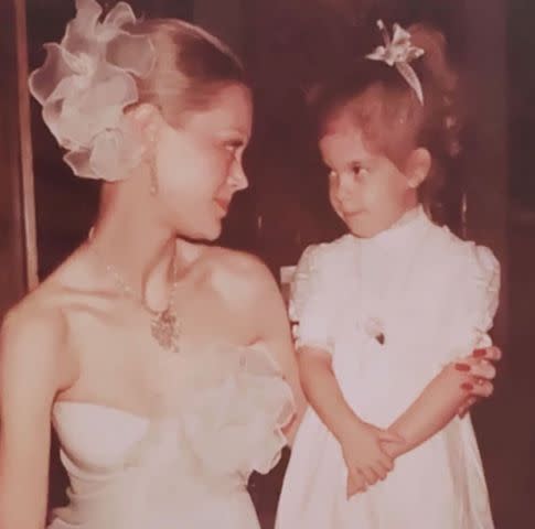 <p>Tori Spelling/Instagram</p> Candy Spelling with a young Tori Spelling