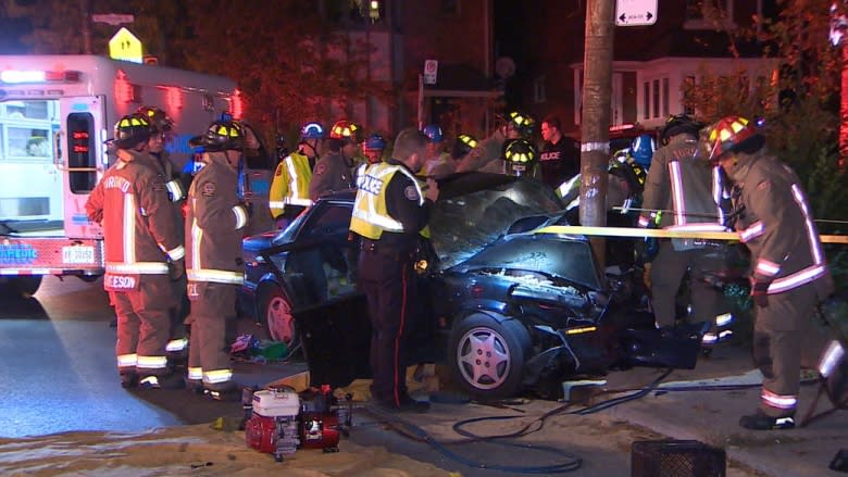 Firefighters free man trapped during serious crash on Avenue Road