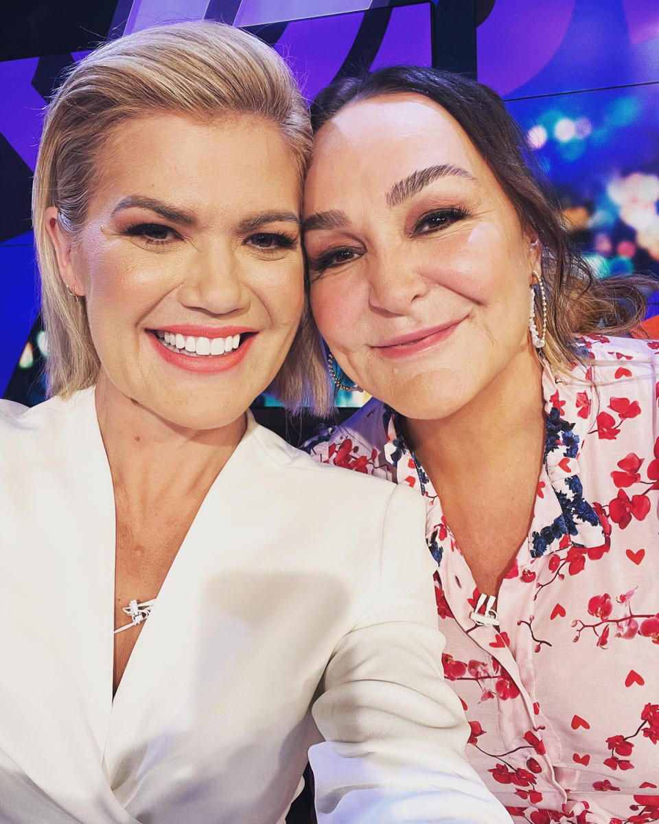 Sarah Harris and Kate Langbroek on The Project