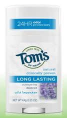 tom's deodorant