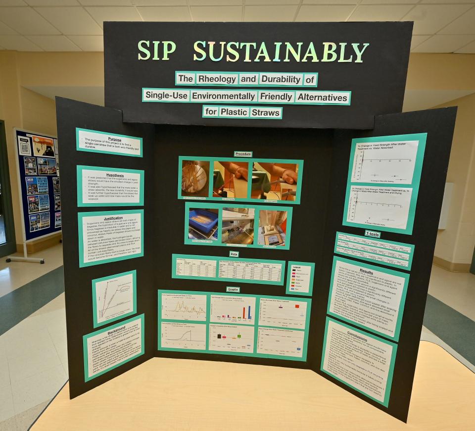 Sierra Kelch's entry in the State Science Fair