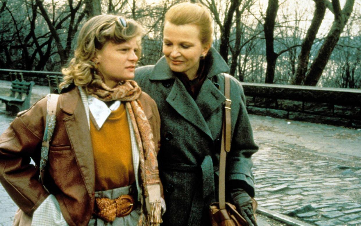 With Martha Plimpton in Another Woman (1988)