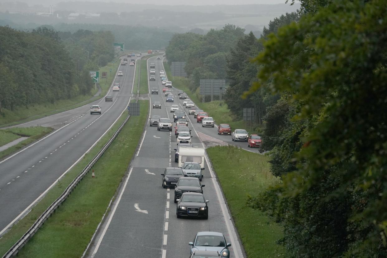 One of the announcements made by the government was the duelling of the A1 between Morpeth, pictured, and Ellingham. (PA)