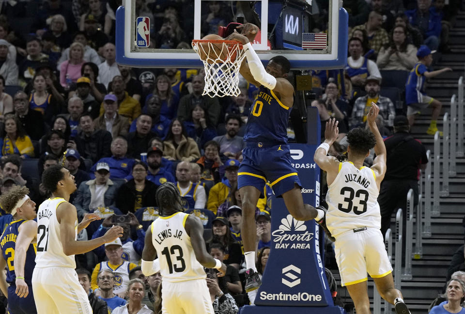 Jonathan Kuminga能成為球隊第三穩定得分點，提供最大火力支援。(Photo by Thearon W. Henderson/Getty Images)