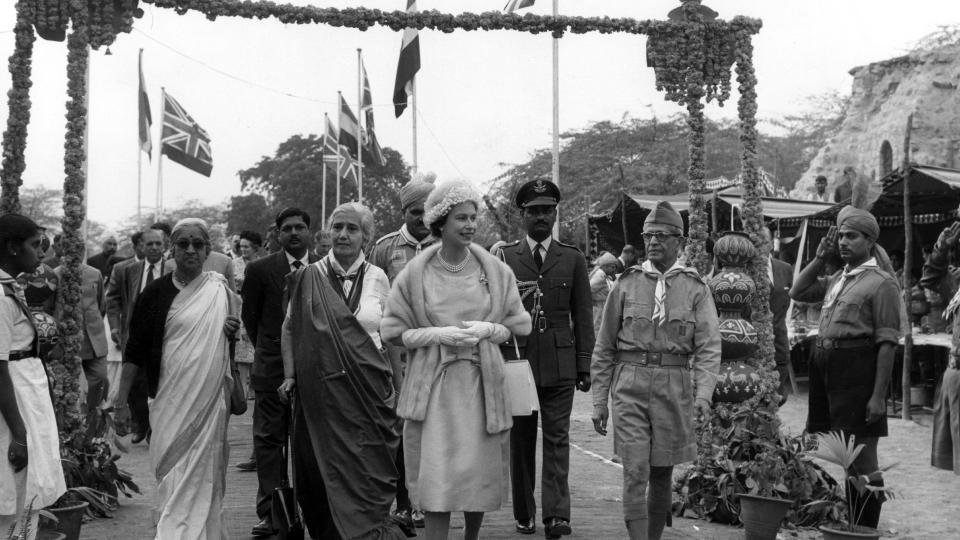 Her historic visit to India in 1961