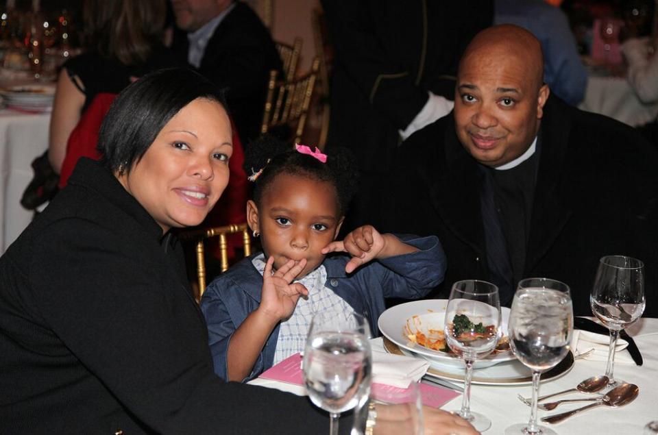 Justine, Miley and Rev Run | Johnny Nunez/WireImage