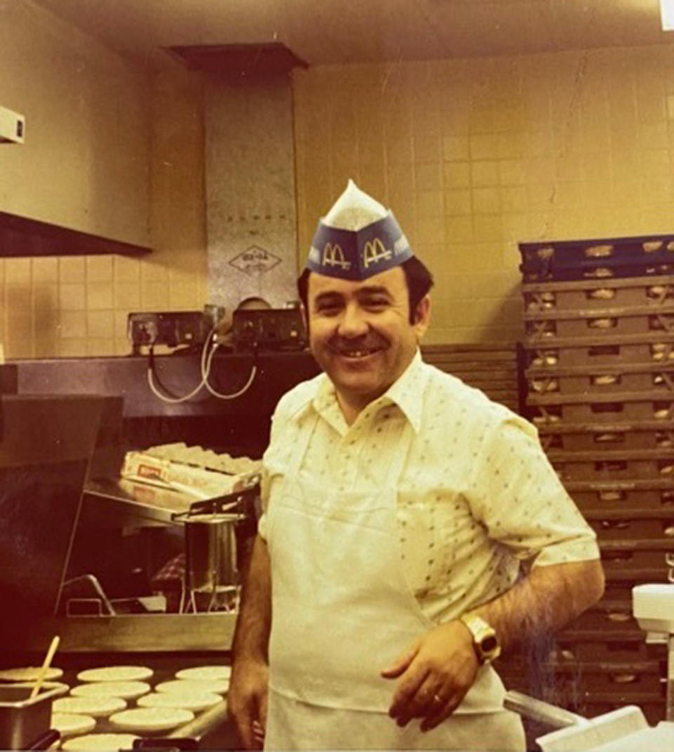 A photo of Tony Philiou from his earlier years with McDonald’s. (Courtesy Tony Philiou / McDonald's)