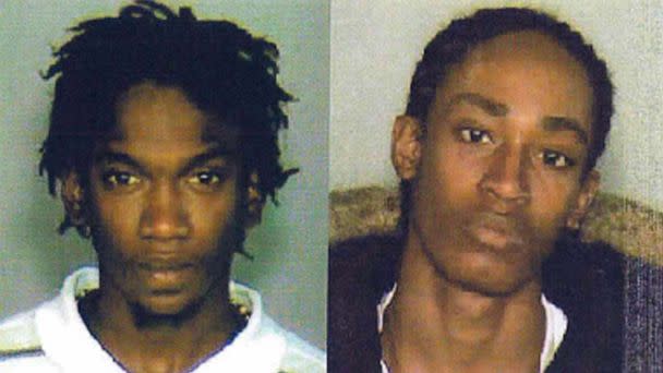 PHOTO: Police showed the photo of Sheldon Thomas, left, to a witness to identify, then arrested a different Sheldon Thomas, right, in a 2004 murder case, prosecutors said. (Brooklyn District Attorney's Office)
