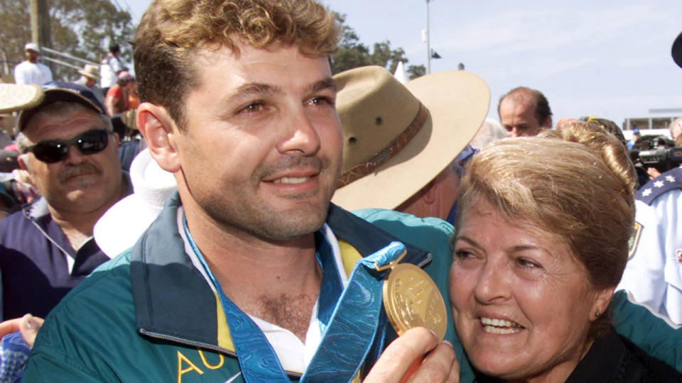 Michael Diamond has already sold the gold medal seen here, that we won at the Sydney 2000 Games.