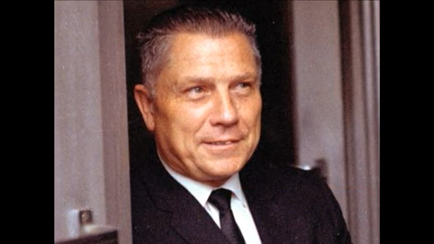 Ex-Teamsters leader Jimmy Hoffa. Blame aliens for his disappearance.