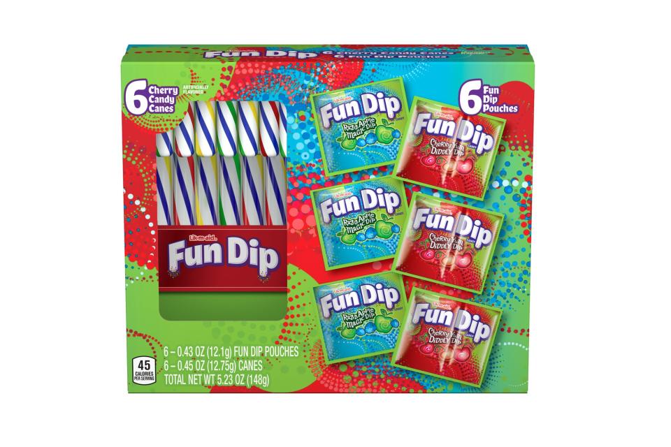 Fun Dip Cherry & Razz Apple Christmas Candy Canes