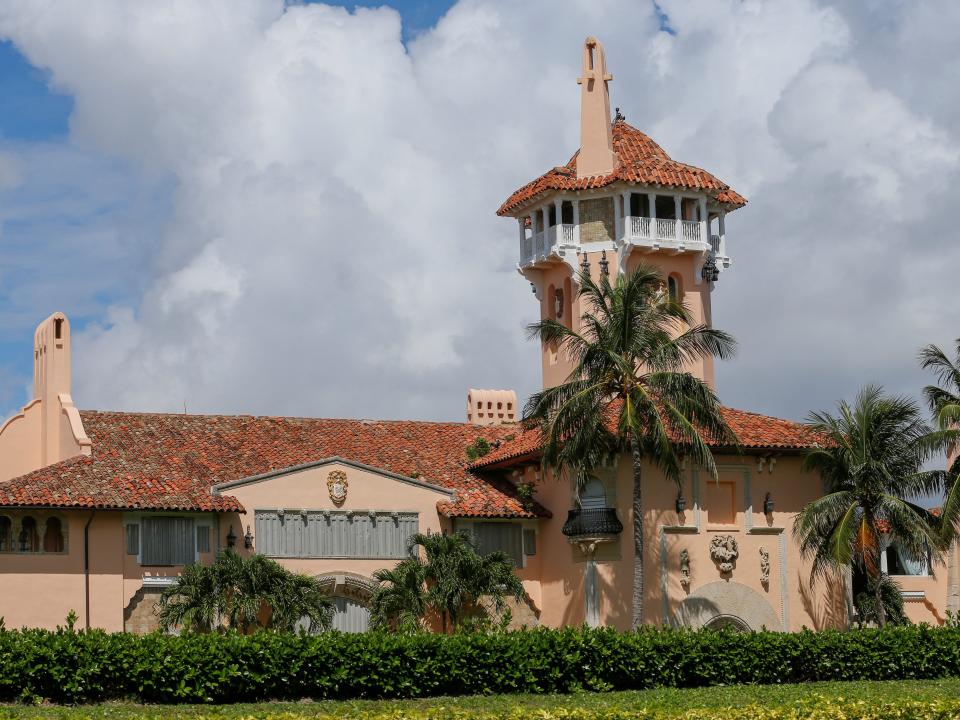 FILE PHOTO: U.S. President Donald Trump's Mar-a-Lago Club is shown ahead of the arrival of Hurricane Dorian in Palm Beach, Florida, U.S., August 31, 2019. REUTERS/Joe Skipper/File Photo