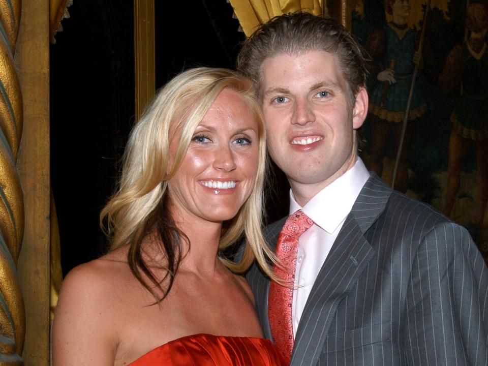 Eric and Lara Trump at Mar-a-Lago in 2008