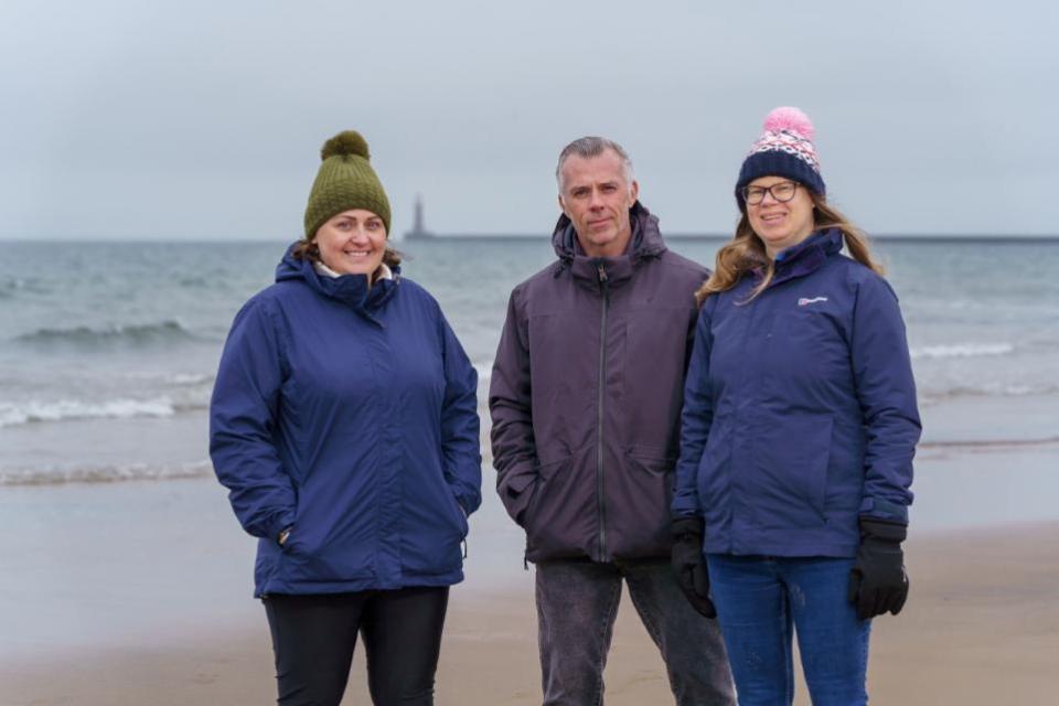 The Northern Echo: Dr Katrin Jaedicke, Senior Lecturer in Applied Biosciences (right) with Bridie Hodgson, Biomedical Science student from the University of Sunderland along with filmmaker, photographer and director Dan Prince.