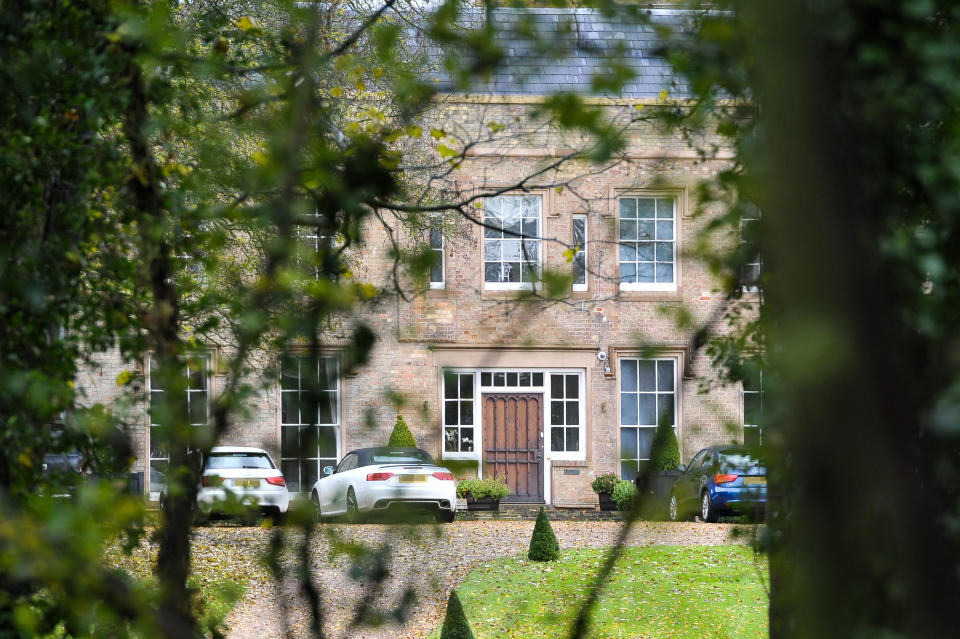 Adrian Bayford bought the seven bedroom Grade II-listed Georgian mansion, 'Horseheath Lodge', shortly after his 2012 EuroMillions win - but has since put it back on the market. (SWNS)