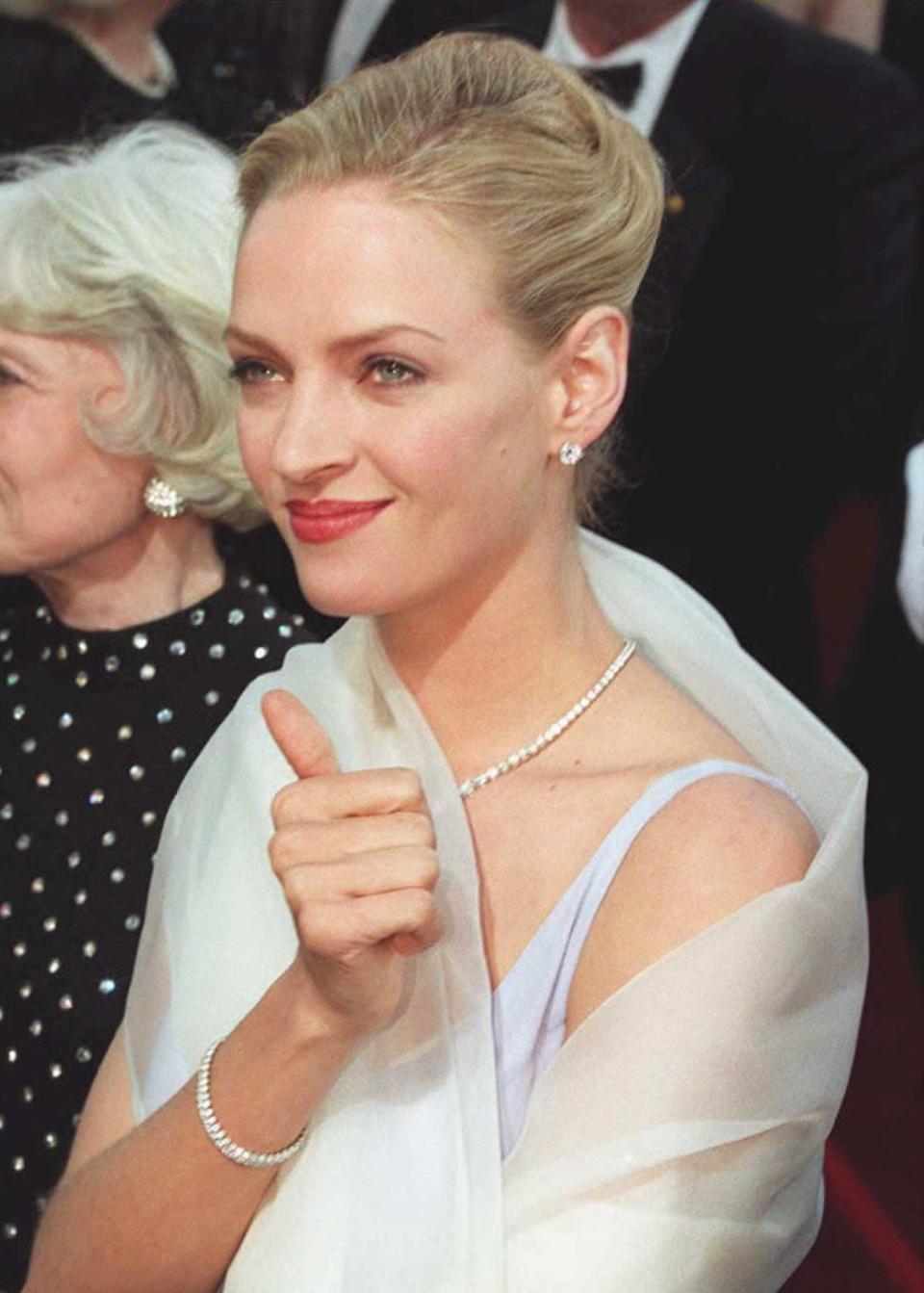 Uma Thurman at the 1995 Oscars (Getty Images)