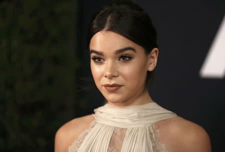 Actress and singer Hailee Steinfeld arrives at the 8th Annual Governors Awards in Los Angeles, California, U.S., November 12, 2016. REUTERS/Mario Anzuoni